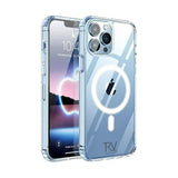 Rvelon iPhone 14 Pro -kuori TPU MagSafe Läpinäkyvä