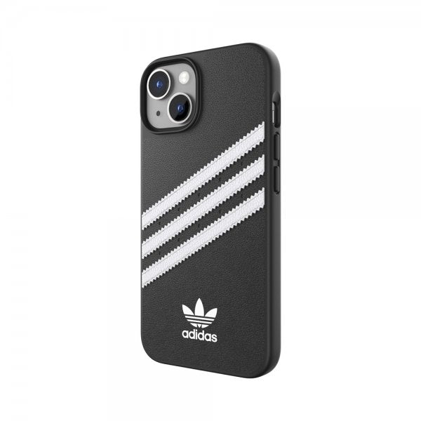 Adidas iPhone 14 -kuori 3 Stripes Snap Case, musta/valkoinen
