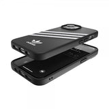 Adidas iPhone 14 -kuori 3 Stripes Snap Case, musta/valkoinen