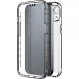 Black Rock iPhone 14 -suojakotelo 360° Real Glass Case, musta/kirkas