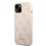 Guess iPhone 13/14/15 Kuori 4G Logo Pinkki