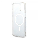 Guess iPhone 14 -suojakuori 4G Pattern MagSafe, ruskea
