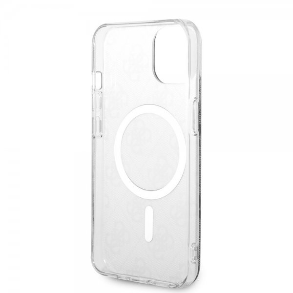 Guess iPhone 14 Kuori 4G Pattern MagSafe Musta