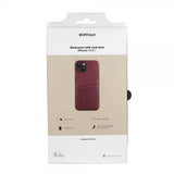 Buffalo iPhone 13/iPhone 14 -suojakuori korttipaikoilla, ruskea