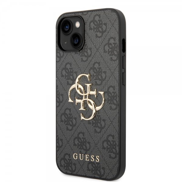 Guess iPhone 14 Suojakuori Big Metal Logo Harmaa