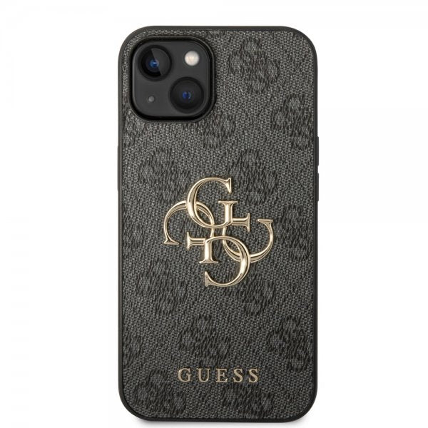 Guess iPhone 14 Suojakuori Big Metal Logo Harmaa