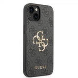Guess iPhone 14 Suojakuori Big Metal Logo Harmaa