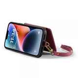 CaseMe iPhone 14 Suojakotelo C20 Korttipaikat Vetoketju Pinkki
