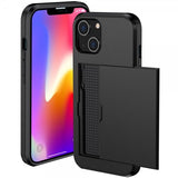 iPhone 14 Kuori Korttipidike Musta