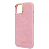 Guess iPhone 14 Suojakuori Croco Pinkki