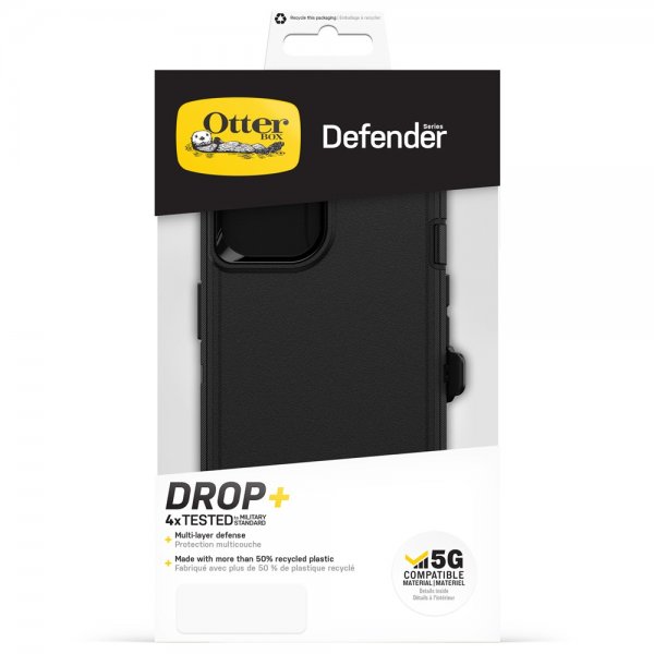 Otterbox iPhone 14 Defender -suojakuori, musta