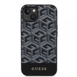Guess iPhone 14 -suojakuori G Cube MagSafe Musta