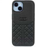 Audi iPhone 14 -suojakuori, aitoa nahkaa, musta