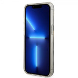 Guess iPhone 14 -suojakuori Golden Marble MagSafe, musta