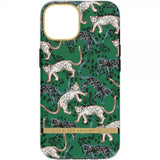 Richmond & Finch iPhone 14 -kuori, Green Leopard