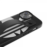 Adidas iPhone 14 -suojakuori, jossa käsihihna, musta-valkoinen