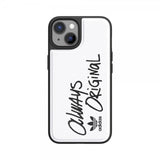 Adidas iPhone 14 Inlay Embroidery Case valkoinen musta