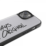 Adidas iPhone 14 Inlay Embroidery Case valkoinen musta