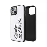 Adidas iPhone 14 Inlay Embroidery Case valkoinen musta
