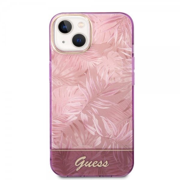 Guess iPhone 14 Suojakuori Jungle Pink