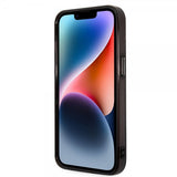 Karl Lagerfeld iPhone 14 Suojakuori Karl & Choupette Gradient Musta