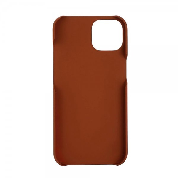 Krusell iPhone 14 Suojakuori Leather CardCover Konjakinruskea