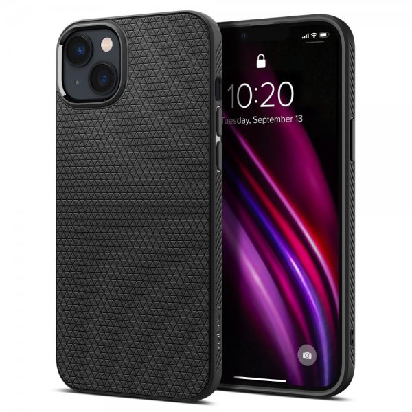 Spigen iPhone 14 -suojakuori Liquid Air Matte Black