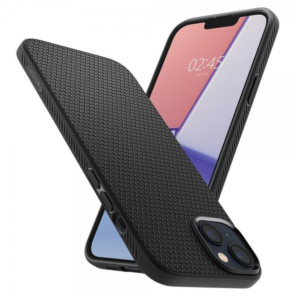 Spigen iPhone 14 -suojakuori Liquid Air Matte Black