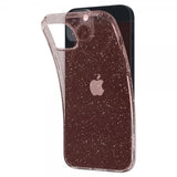 Spigen iPhone 14 -suojakuori Liquid Crystal Glitter Rose Quartz