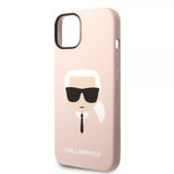 Karl Lagerfeld iPhone 14 -kuori Liquid Silicone Karl MagSafe Pink