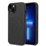 Karl Lagerfeld iPhone 14 -suojakuori, Logo Perforoitu Musta