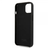 Karl Lagerfeld iPhone 14 -suojakuori, Logo Perforoitu Musta