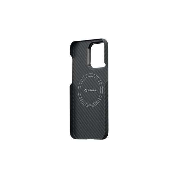 Pitaka iPhone 14 MagEZ Case 3 -suojakuori, musta/harmaa (Twill)