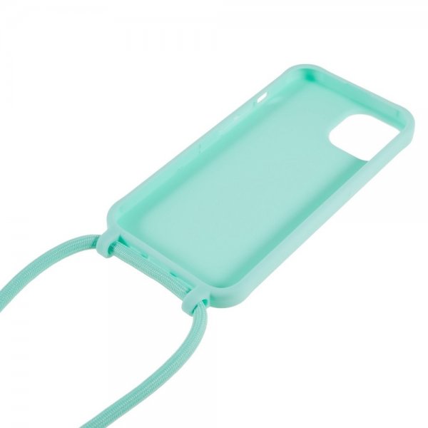 iPhone 14 kuori hihnalla vihreä