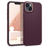 Caseology iPhone 14 -suojakotelo näytönsuojalla Nano Pop 360 Burgundy Bean