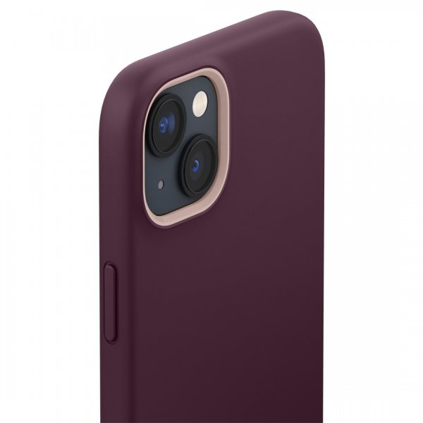 Caseology iPhone 14 -suojakotelo näytönsuojalla Nano Pop 360 Burgundy Bean