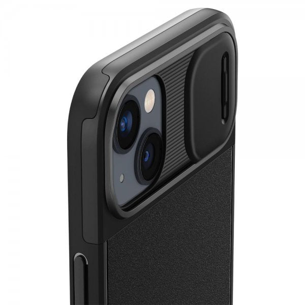 Spigen iPhone 14 Suojakuori Optik Armor MagFit Musta