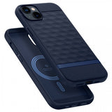 Caseology iPhone 14 -suojakuori Parallax Mag Midnight Blue
