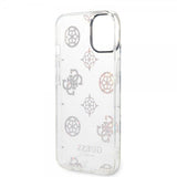 Guess iPhone 14 -suojakuori Peony Glitter Valkoinen