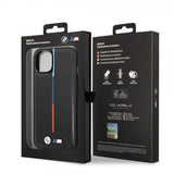 BMW iPhone 14 Quilted kuori musta