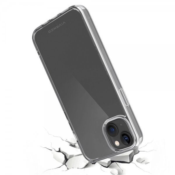 Vivanco iPhone 14 Suojakuori Safe & Steady, läpinäkyvä