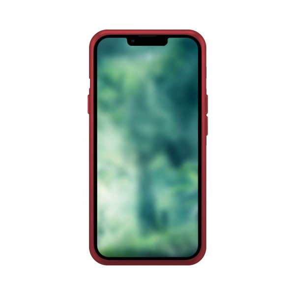 Xqisit iPhone 14 -silikonisuojakuori, punainen
