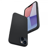 Spigen iPhone 14 -suojakuori Silicone Fit MagFit, musta