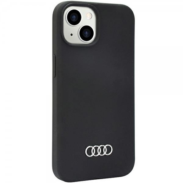 Audi iPhone 14 Silikonikuori Musta