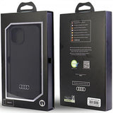Audi iPhone 14 Silikonikuori Musta