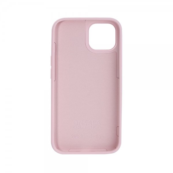 Onsala iPhone 13/14 Silikonikuori Chalk Pink