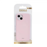 Onsala iPhone 13/14 Silikonikuori Chalk Pink
