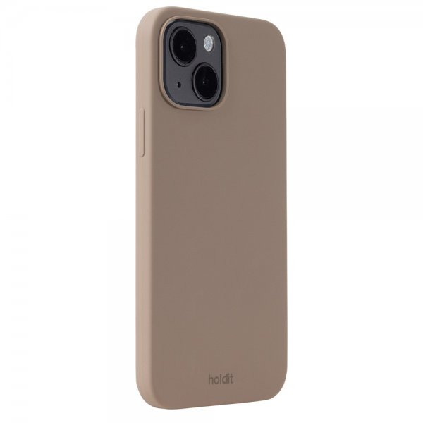 holdit iPhone 14 Silikonisuojakuori Mocha Brown