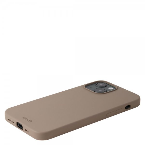 holdit iPhone 14 Silikonisuojakuori Mocha Brown