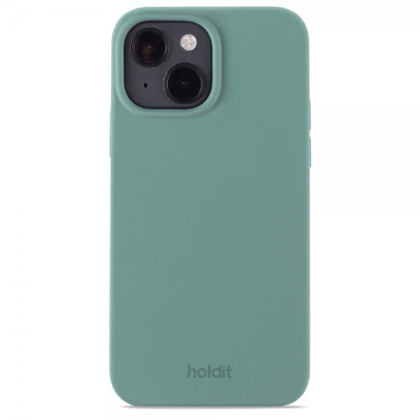 holdit iPhone 14 Silikonisuojakuori Moss Green
